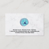 Reinigungsservice | Logo für die Fensterreinigung Visitenkarte (Rückseite)