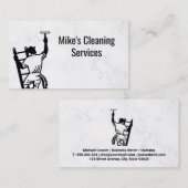 Reinigungsservice | Logo für Fensterreiniger Visitenkarte (Vorne/Hinten)