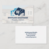 Reinigungsservice-Logo | Häuser Visitenkarte (Vorne/Hinten)