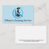 Reinigungsservice-Logo | Spray and Squeegee Visitenkarte (Vorne/Hinten)
