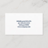 Reinigungsservice-Logo | Wohnhaus Visitenkarte (Rückseite)