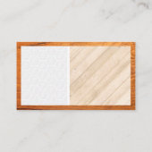 Reinigungsservice | Logos für Haublasen | Holz Visitenkarte (Rückseite)