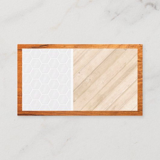 Reinigungsservice | Logos für Haublasen | Holz Visitenkarte (Rückseite)