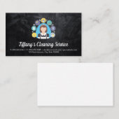 Reinigungsservice | Logos für Haus und Zimmer Visitenkarte (Vorne/Hinten)