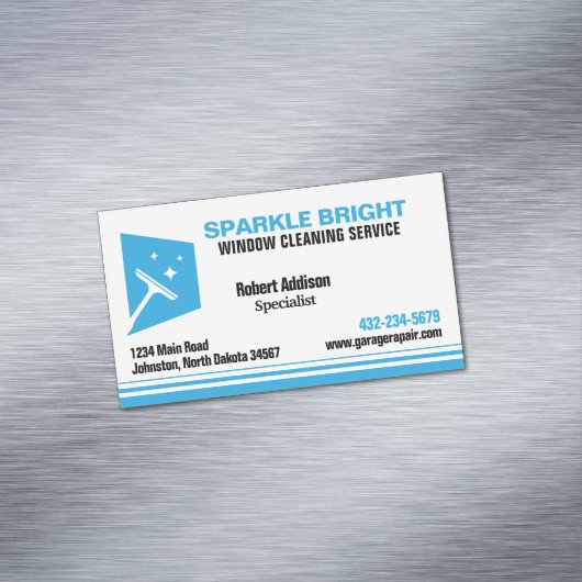 Reinigungsservice Magnetische Visitenkarte (Beispiel)