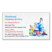 Reinigungsservice Magnetische Visitenkarte (Vorderseite)
