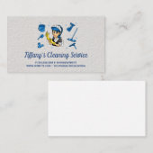 Reinigungsservice | Maid Cleaner-Logo Visitenkarte (Vorne/Hinten)