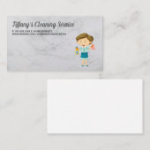 Reinigungsservice | Maid Icon Visitenkarte (Vorne/Hinten)