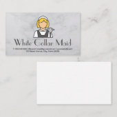Reinigungsservice | Maid Icon Visitenkarte (Vorne/Hinten)