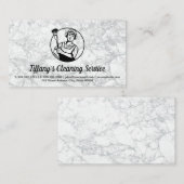 Reinigungsservice | Maid | Lady Cleaner Visitenkarte (Vorne/Hinten)