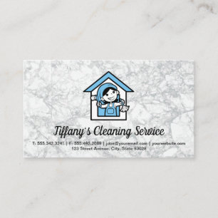 Reinigungsservice   Maid   Reinigung Frau Visitenkarte