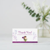 Reinigungsservice Maid Sparkle Vielen Dank Visitenkarte (Stehend Vorderseite)