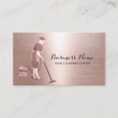 Reinigungsservice Moderne Rose Goldmedaille Visitenkarte (Vorderseite)