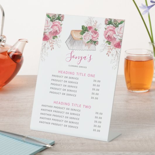 Reinigungsservice Modernes Reinigungsbüro Sockelschild (In Situ)