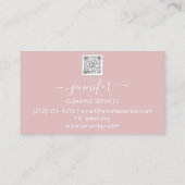 Reinigungsservice Müll Entfernen der Haushaltshilf Visitenkarte (Rückseite)