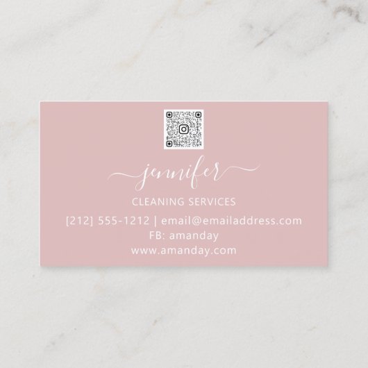 Reinigungsservice Müllentfernung Entfernen des Mag Visitenkarte (Rückseite)