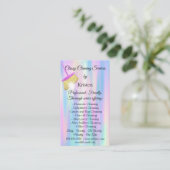 Reinigungsservice OfficeHaus Behaltend QRCode-Logo Visitenkarte (Stehend Vorderseite)