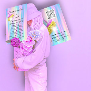 Reinigungsservice OfficeHaus Behaltend QRCode-Logo Visitenkarte