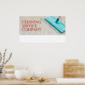 Reinigungsservice Poster (Küche)