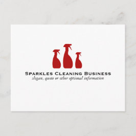 Reinigungsservice Postkarte