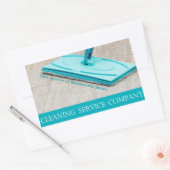 Reinigungsservice Rechteckiger Aufkleber (Umschlag)