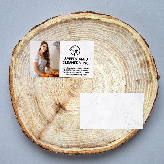 Reinigungsservice | Reinigen von Frauen Visitenkarte