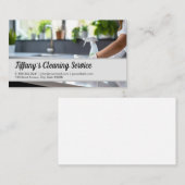 Reinigungsservice | Reinigungsäquator für Haushalt Visitenkarte (Vorne/Hinten)
