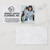 Reinigungsservice | Reinigungsbüro Maid Visitenkarte (Vorne/Hinten)