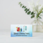 Reinigungsservice | Reinigungsgerät Visitenkarte (Stehend Vorderseite)