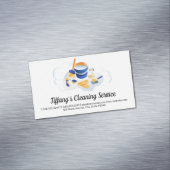 Reinigungsservice | Reinigungsgeräte Tiles Magnetische Visitenkarte (Beispiel)