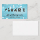 Reinigungsservice | Reinigungsmittel | Glitzern Visitenkarte (Vorne/Hinten)