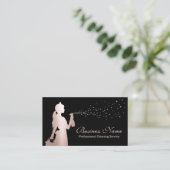Reinigungsservice Rose Gold Housekeping Visitenkarte (Stehend Vorderseite)