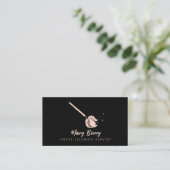 Reinigungsservice Rose Gold Mop Logo Visitenkarte (Stehend Vorderseite)