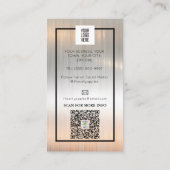 Reinigungsservice Rose Gold Mop Logo Visitenkarte (Rückseite)