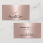 Reinigungsservice Rose Gold Mop Logo Visitenkarte (Vorne/Hinten)