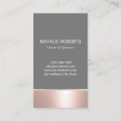 Reinigungsservice Rose Goldmedaille Haushaltshilfe Visitenkarte (Rückseite)