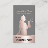 Reinigungsservice Rose Goldmedaille Haushaltshilfe Visitenkarte (Vorderseite)