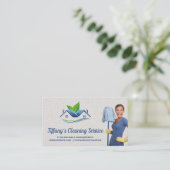 Reinigungsservice | Säuberungsmethode Visitenkarte (Stehend Vorderseite)