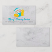 Reinigungsservice | Schwamm und Handschuh Visitenkarte (Vorne/Hinten)