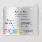 Reinigungsservice Silberstaub QR-Glitzer Flyer (Vorne)