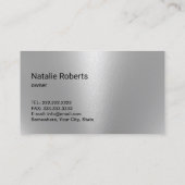 Reinigungsservice Silver Spray Flasche Blaues Wass Visitenkarte (Rückseite)