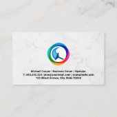 Reinigungsservice | Squeegee Logo Visitenkarte (Rückseite)