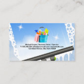 Reinigungsservice | Squeegee | Maid Visitenkarte (Rückseite)