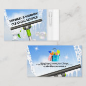 Reinigungsservice | Squeegee | Maid Visitenkarte (Vorne/Hinten)