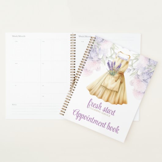 Reinigungsservice Termin Wasserfarben Planer (Anzeige)