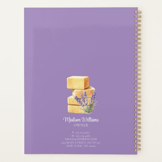 Reinigungsservice Termin Wasserfarben Planer (Rückseite)