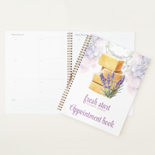 Reinigungsservice Termin Wasserfarben Planer (Anzeige)