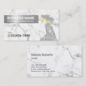 Reinigungsservice Trendy Marmor Modernes Hilfsmitt Visitenkarte (Vorne/Hinten)