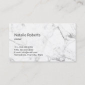 Reinigungsservice Trendy Marmor Modernes Hilfsmitt Visitenkarte (Rückseite)