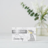 Reinigungsservice Trendy Marmor Modernes Hilfsmitt Visitenkarte (Stehend Vorderseite)